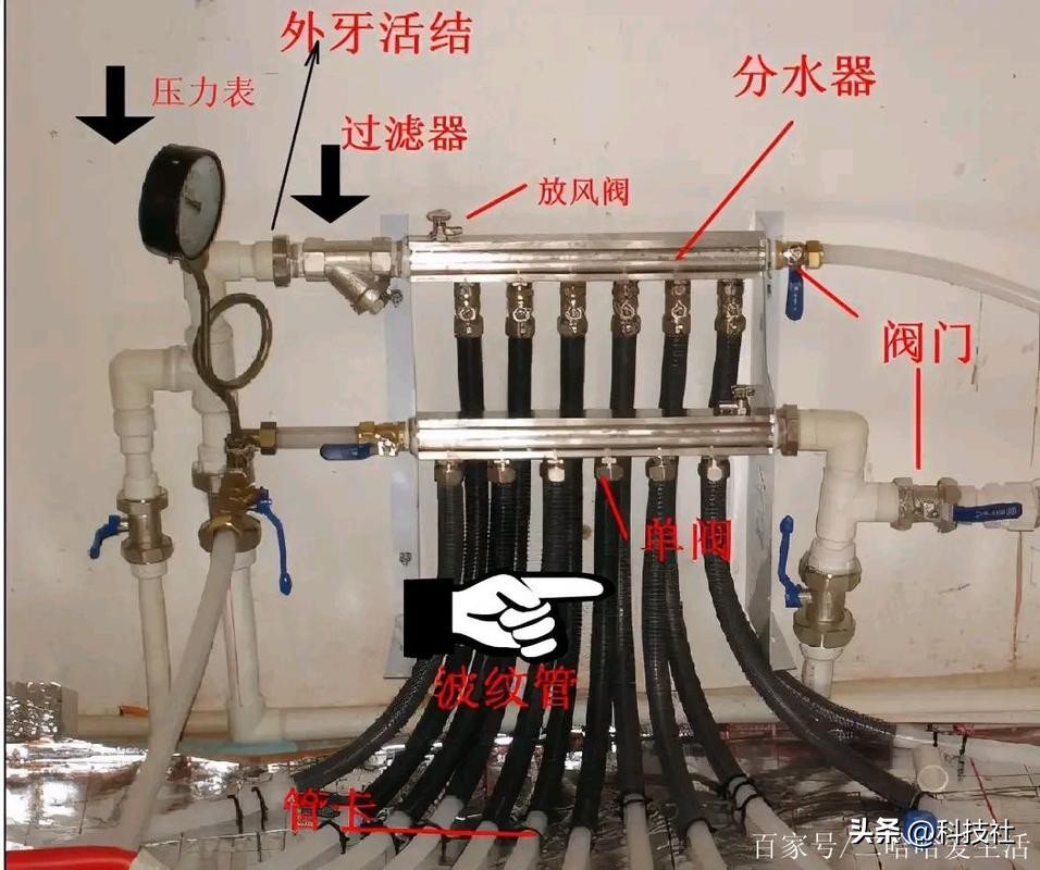 热水供暖机_热水供暖设备_供暖热水机组安装示意图