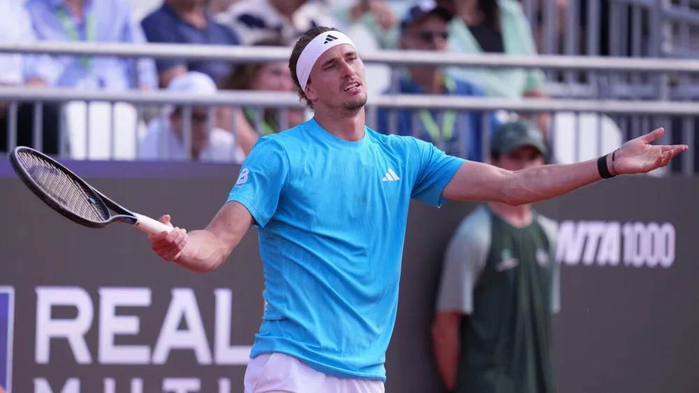 Alexander Zverev verlor am Dienstag in drei Sätzen